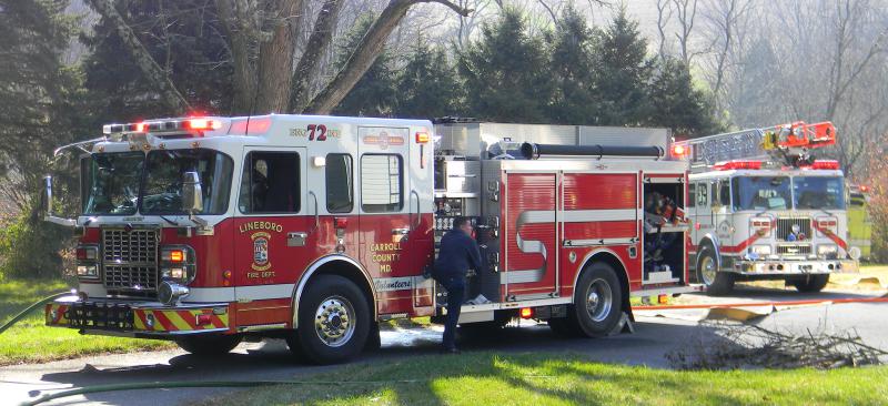 2015-11-26 Thanksgiving Morning: 09:49 
HOUSE FIRE 3600 BLK OF LINEBORO RD 
BOX:0707 
DUE:E72 E43 YE52-1 E23 T2 YT49 ET73 ET44 YBR59 X79 CS2
Station 7 was alerted for a house fire in the first due. E72 arrived on location with a working fire in a single family dwelling. Chief 7 established command. Crew from E72 made initial fire attack on the charlie side of the structure while the crew from ET73 pulled a second handline and conducted a primary search. Mutual aid companies arrived and assisted with ventilation and overhaul. Units E72, ET73, AU7, B76, U7, X79 all responded from LVFD with 23 members.
